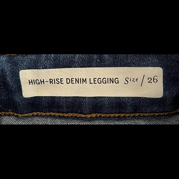 Pilcro and the Letterpress High-Rise Denim Legging sz 26 - Picture 10 of 13